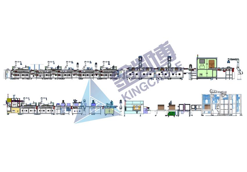 路由器组装测试包装码垛生产线
